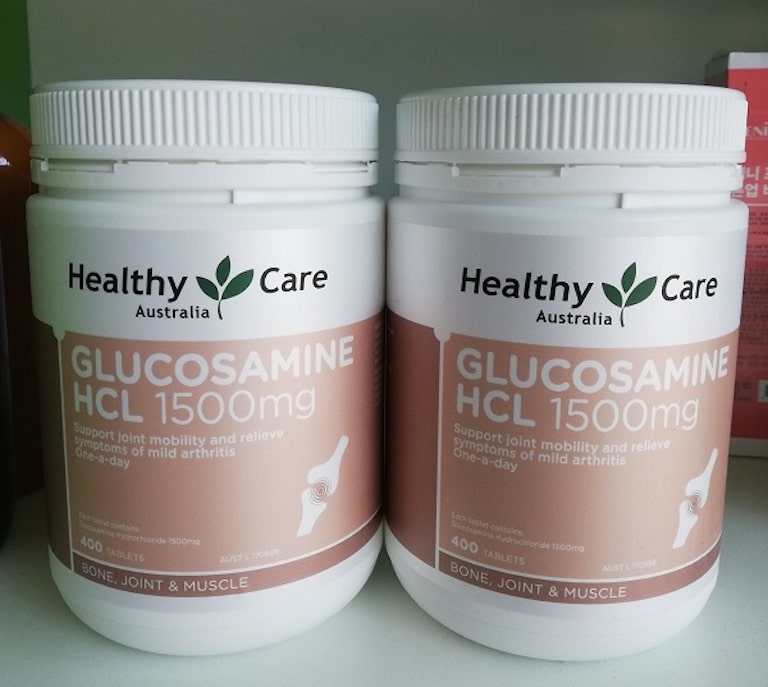 Healthy Care Glucosamine HCL loại 1500mg 400 Tablets chữa khô khớp