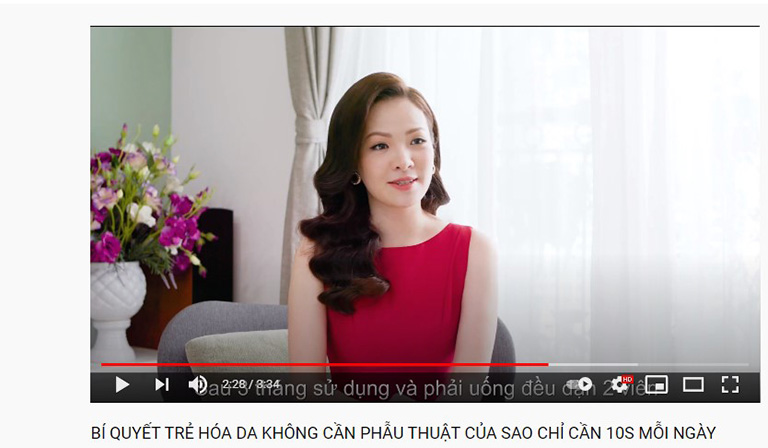 Nữ diễn viên Đan Lê chia sẻ về sản phẩm trên Youtube