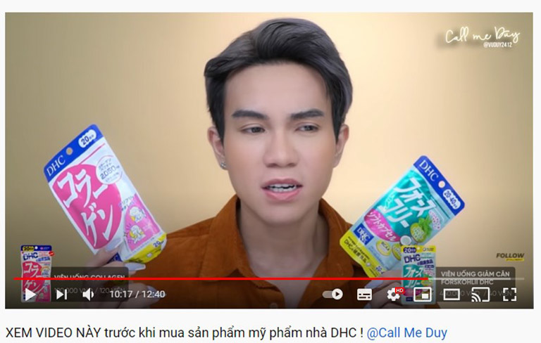 Youtuber Call Me Duy review về sản phẩm