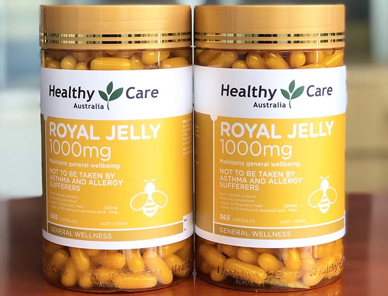 Healthy Care Royal Jelly có chiết xuất từ sữa ong chúa hàm lượng 1000mg