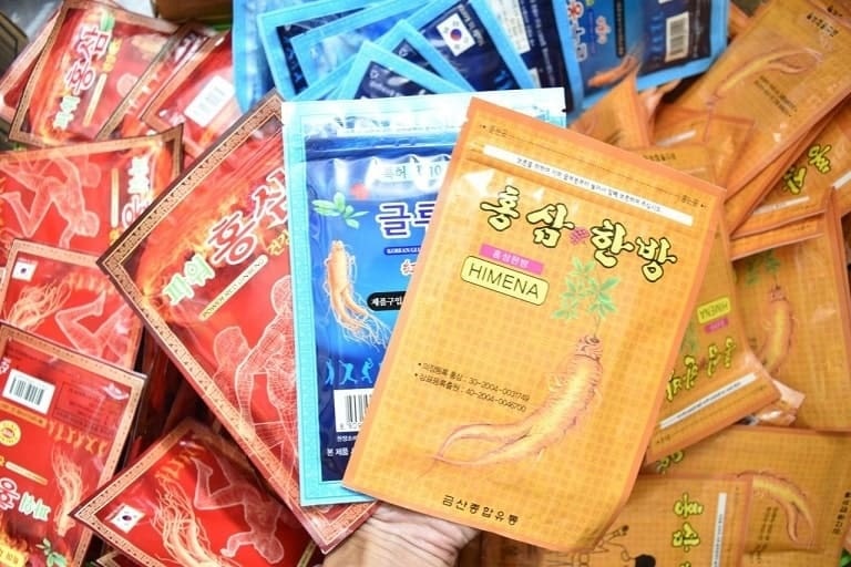 3 loại miếng dán giảm đau hồng sâm Hàn Quốc