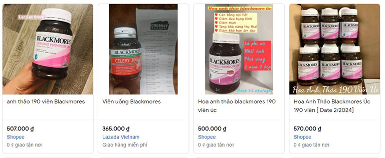 Bạn có thể mua Blackmore tinh dầu hoa anh thảo online