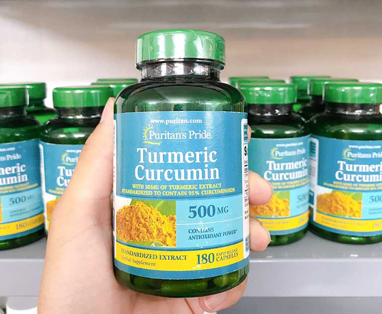 Turmeric Curcumin 500mg có nhiều công dụng với sức khỏe và dạ dày