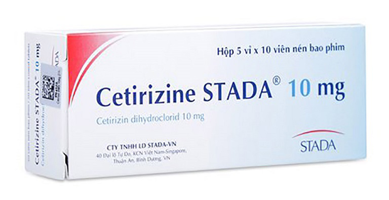 Cetirizine cũng là một loại thuốc trị chàm thường được bác sĩ chỉ định