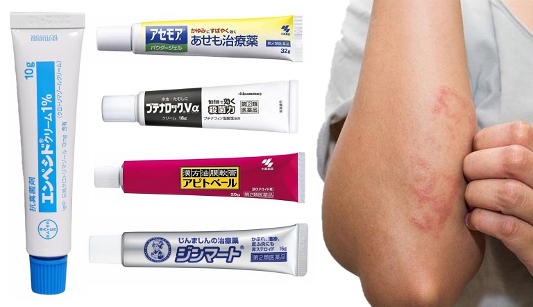 Nhiều loại thuốc trị hắc lào của Nhật Bản được đánh giá cao