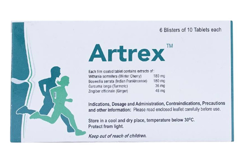 Sản phẩm tăng cường độ chắc khỏe cho các khớp Artrex