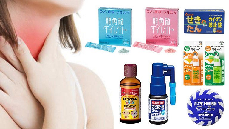 Thông tin chi tiết về thuốc trị cảm cúm và đau họng của Nhật Bản
