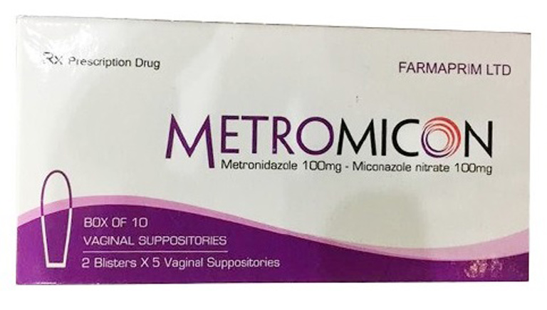 Metromicon là thuốc trị viêm lộ tuyến dạng viên đặt