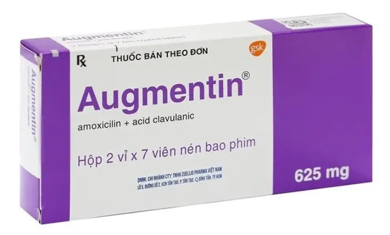 Điều trị bệnh viêm amidan bằng thuốc kháng sinh Augmentin
