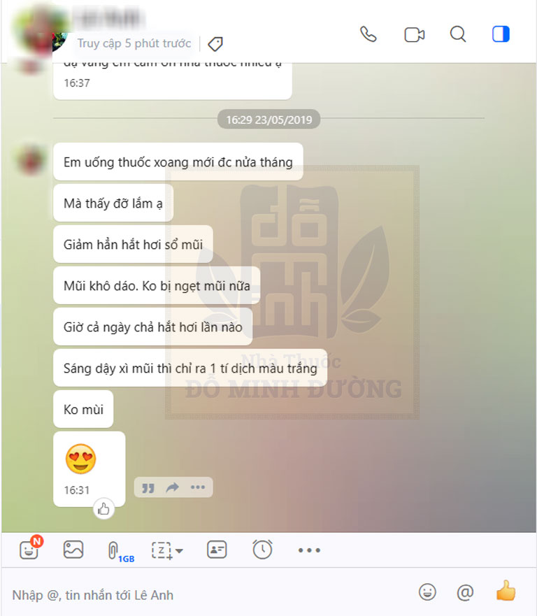 Bệnh nhân phản hồi