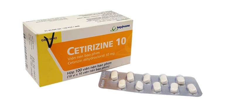 Thuốc điều trị bệnh chàm bội nhiễm Cetirizine