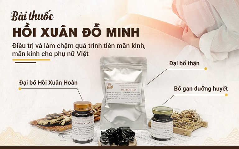 Bài thuốc Hồi xuân Đỗ Minh được kết hợp từ 3 phương thuốc nhỏ trong 1 liệu trình