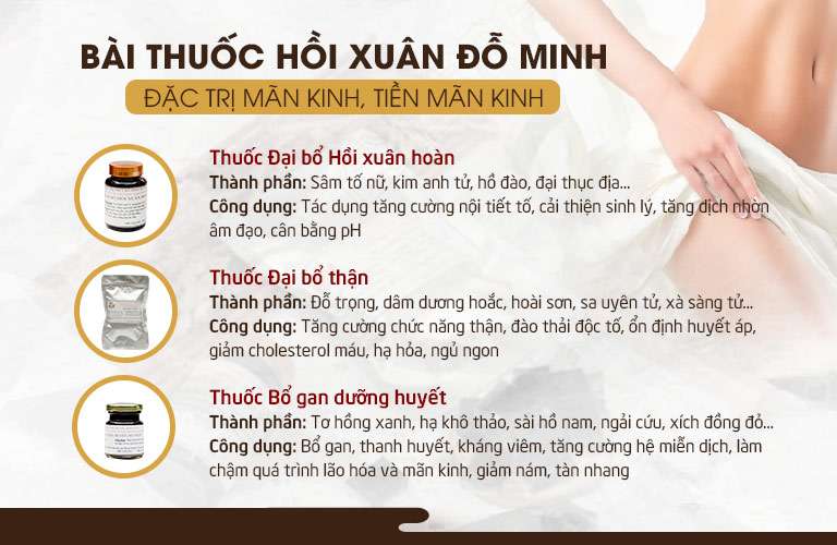 Thành phần và công dụng của bài thuốc Hồi xuân Đỗ Minh